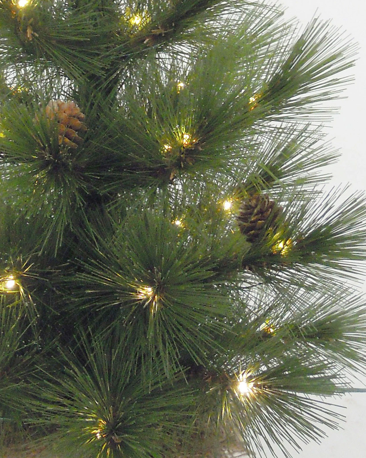 Pre-Lit Green Table Top Burlap Tree