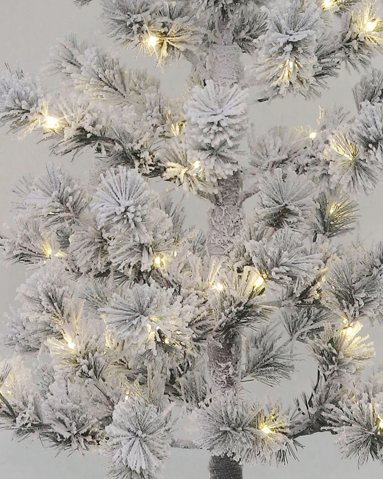 Pre-Lit Flocked Alpine Tree