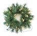 20 inch golden needle decoration wreath with led light