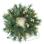 20  inch golden needle decoration wreath with led light