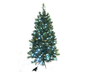 5ft golden needle tips pre-lit christmas tree