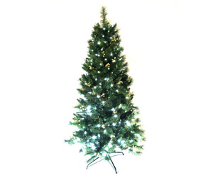 6ft golden needle tips pre-lit christmas tree