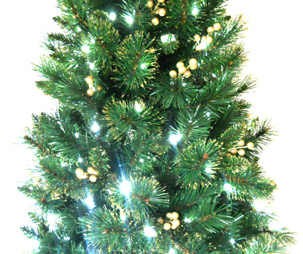 6ft golden needle tips pre-lit christmas tree