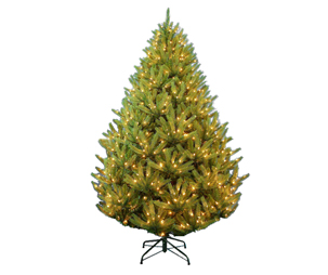 7.5ft pe pre-lit tree