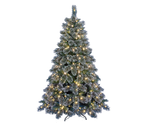 7ft snow tips pre-lit christmas tree