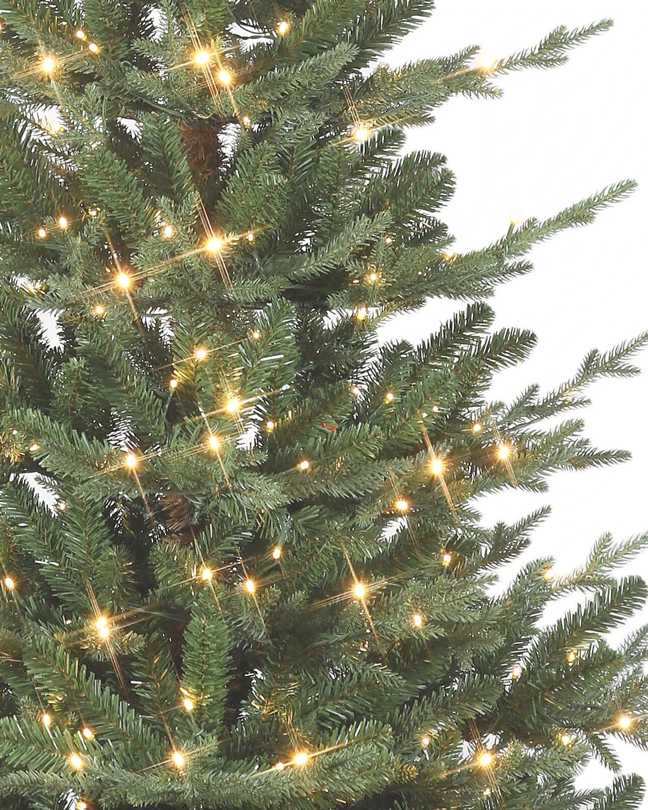 Pre-Lit Green Fir Tree w/Pot