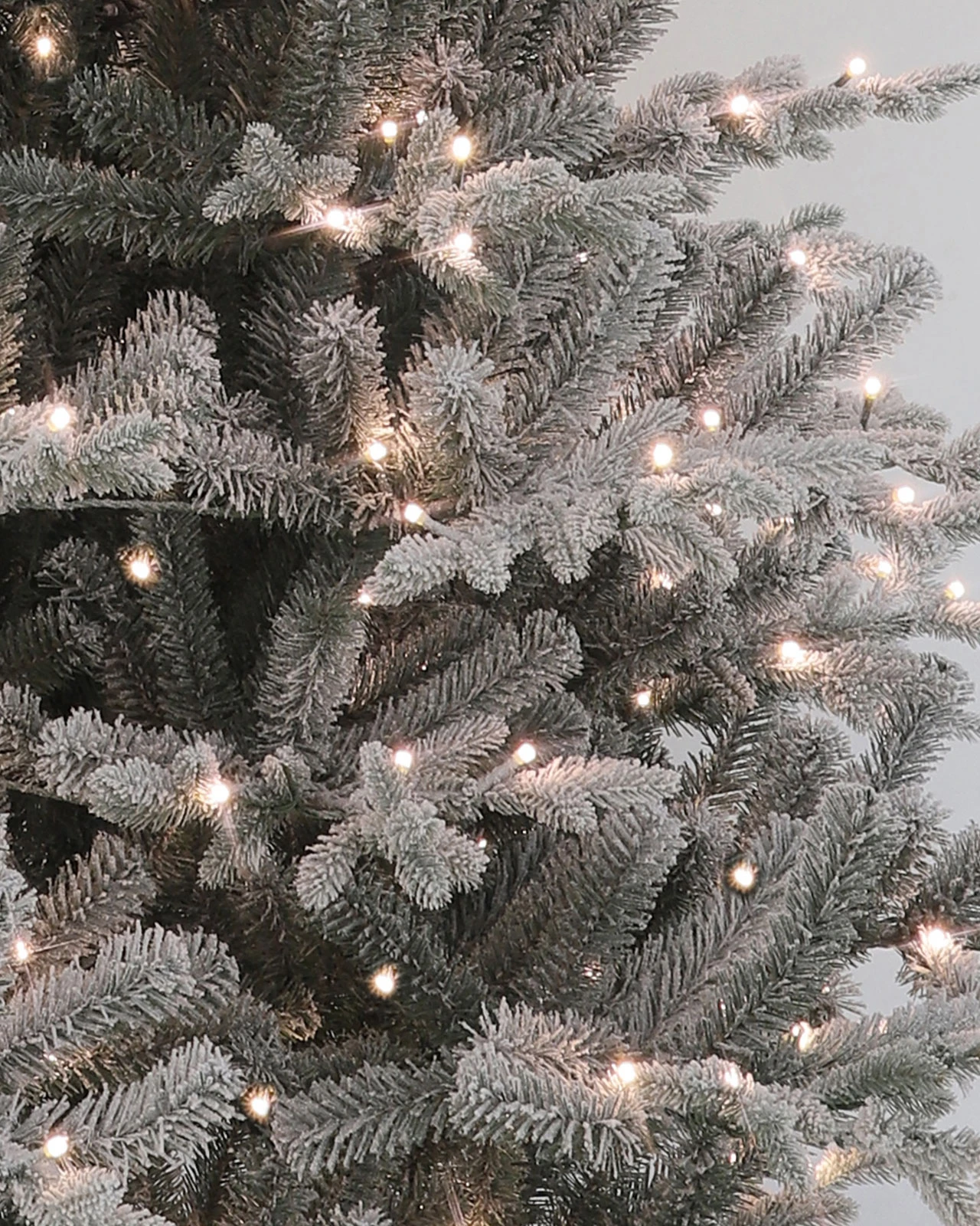 Pre-Lit Flocked Fir Tree