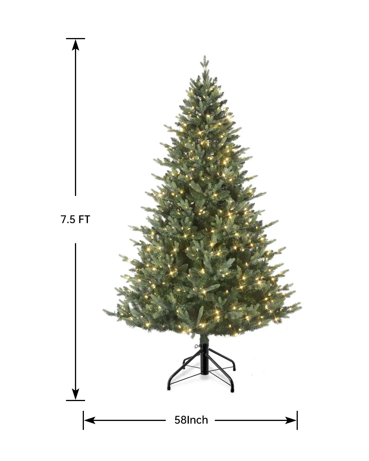 Pre-Lit Green Fir Tree
