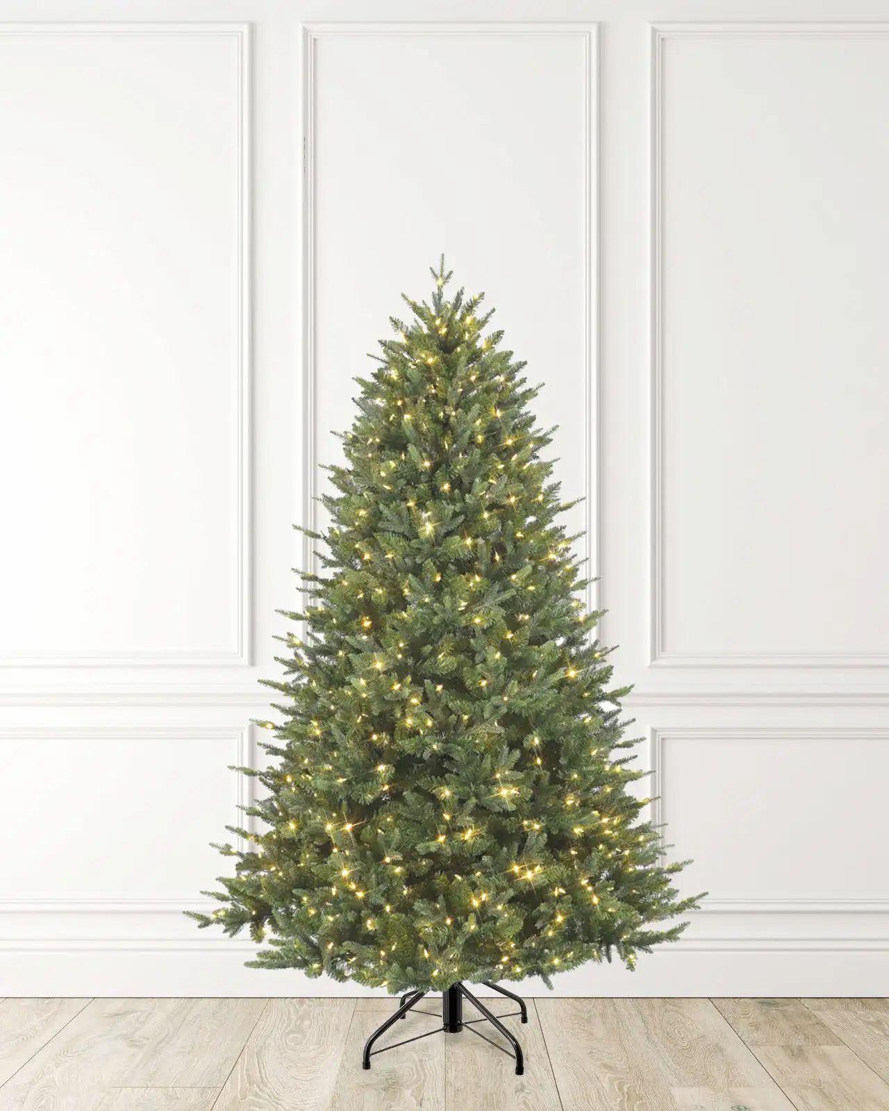 Pre-Lit Green Fir Tree w/ Power Pole