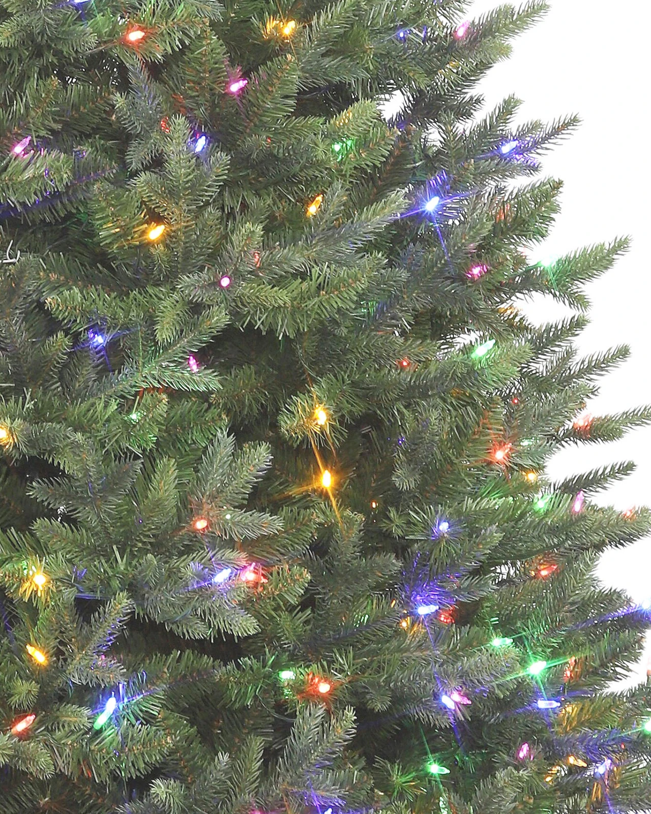 Pre-Lit Green Fir Tree w/ Power Pole