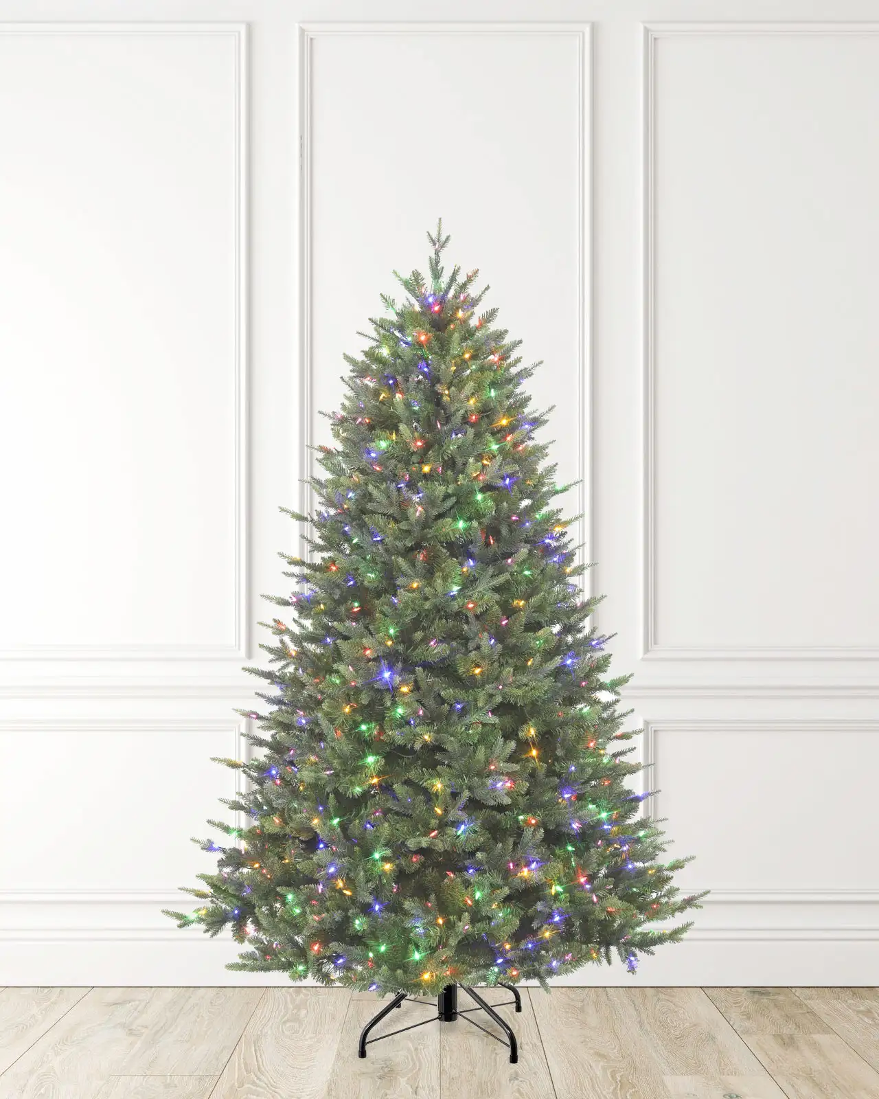 Pre-Lit Green Fir Tree w/ Power Pole