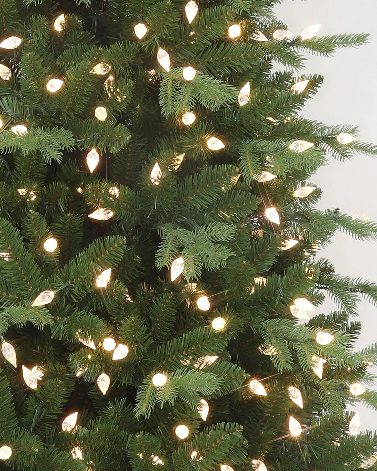 Pre-Lit Green Spruce Power Pole Tree-Slim