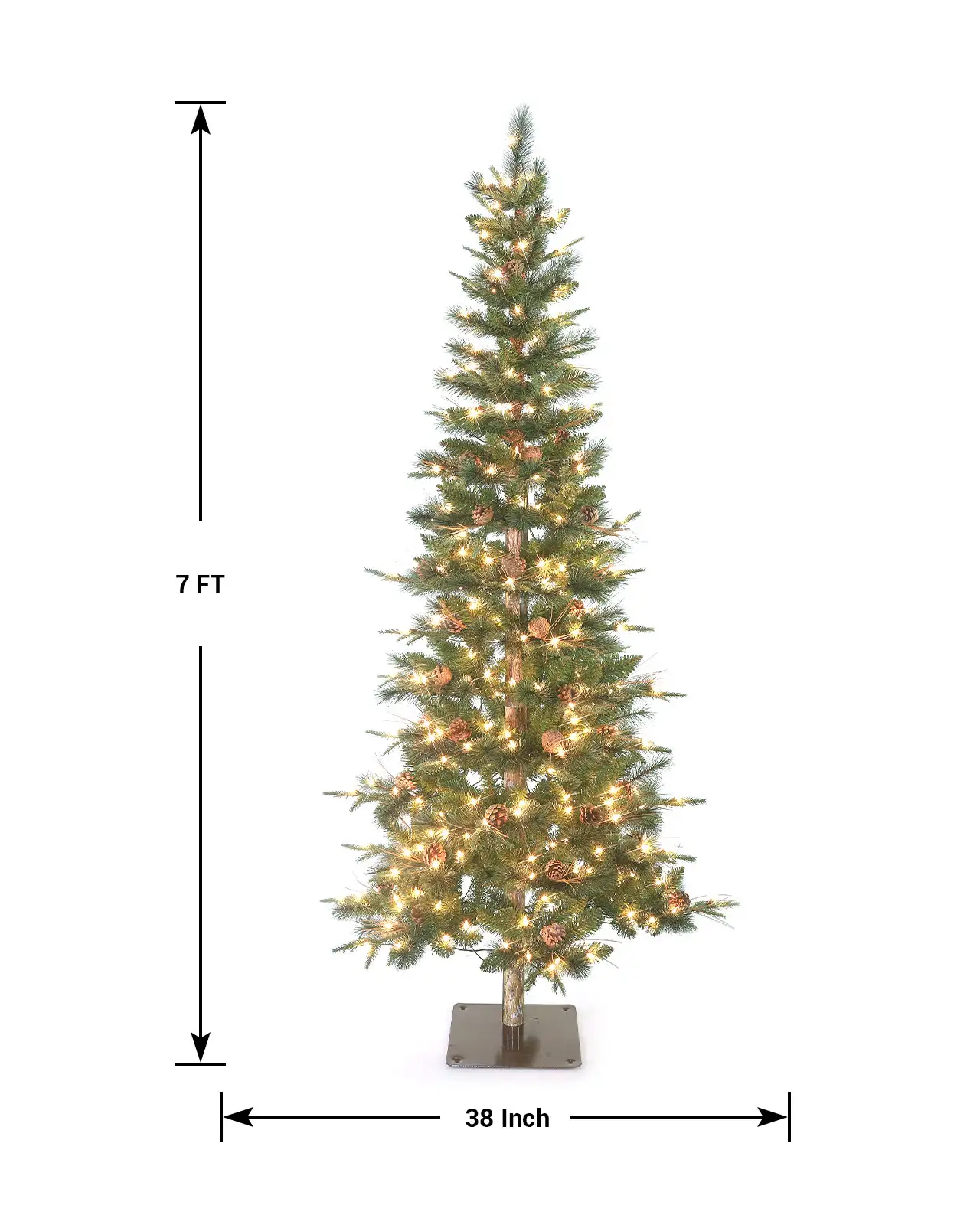 Pre-Lit Green Alpine Tree