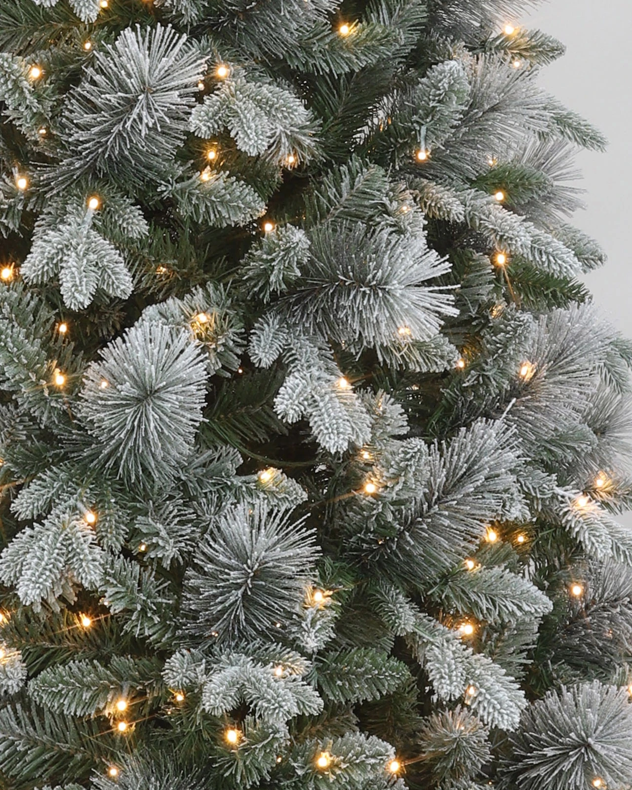 Pre-Lit Flocked Pine Tree