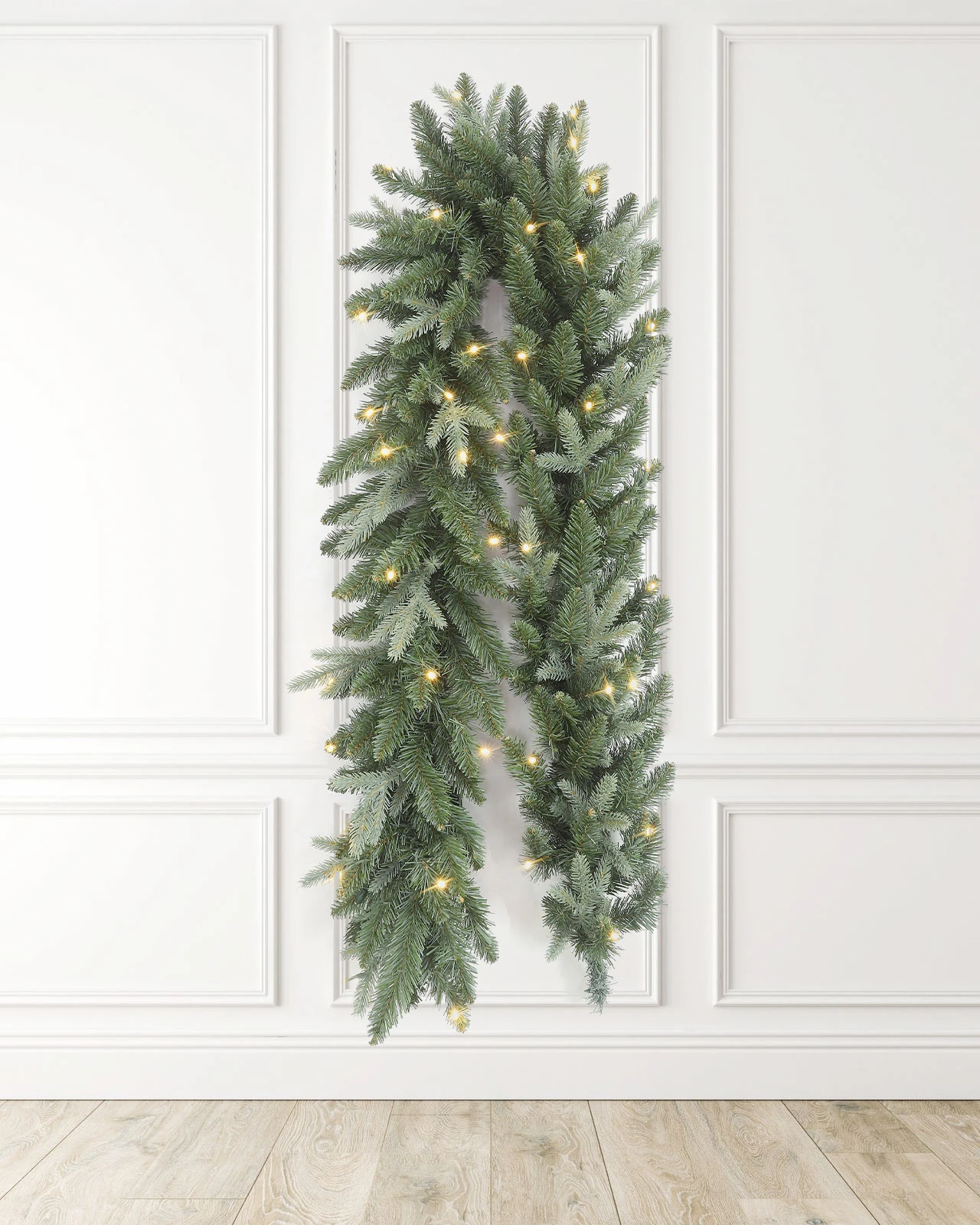 Pre-Lit Frosted Garland