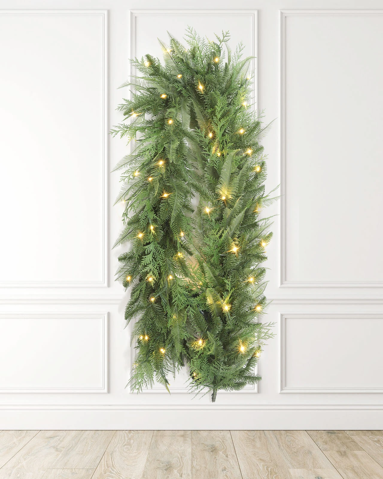 Pre-Lit Green Garland