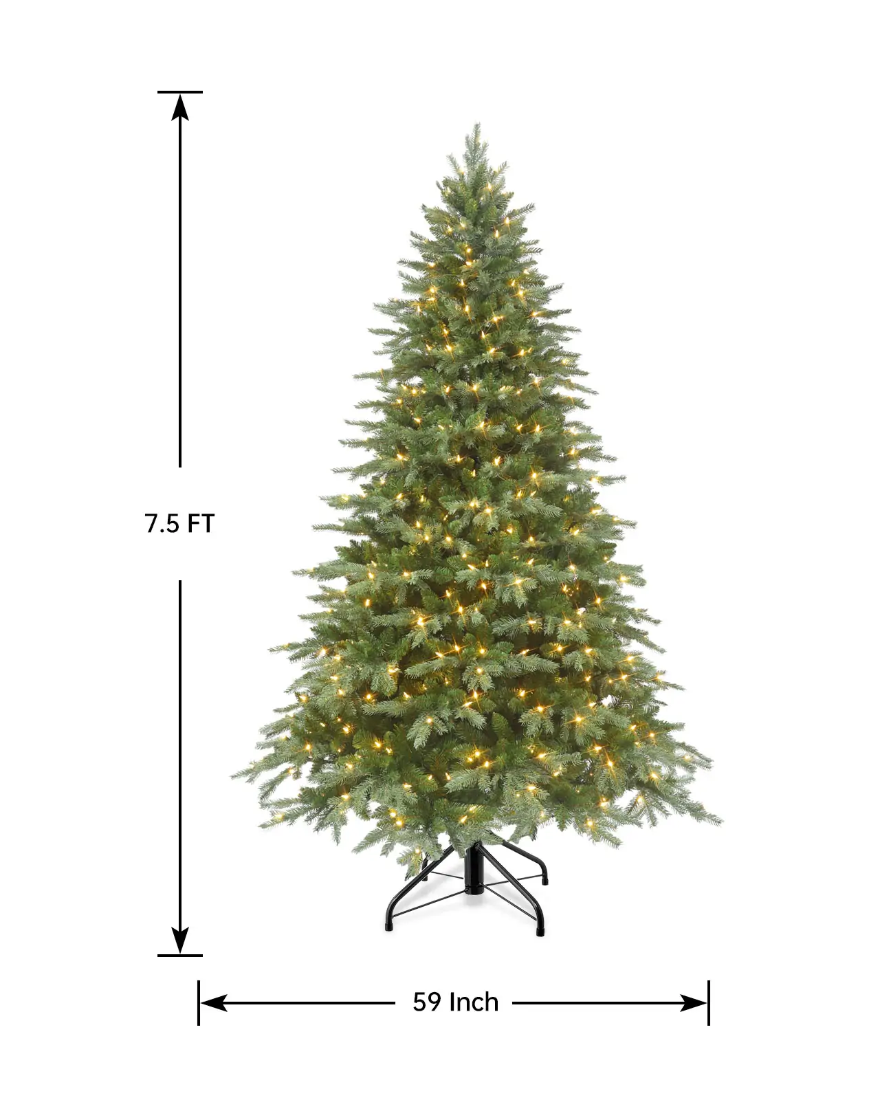 Pre-Lit Green Spruce Tree