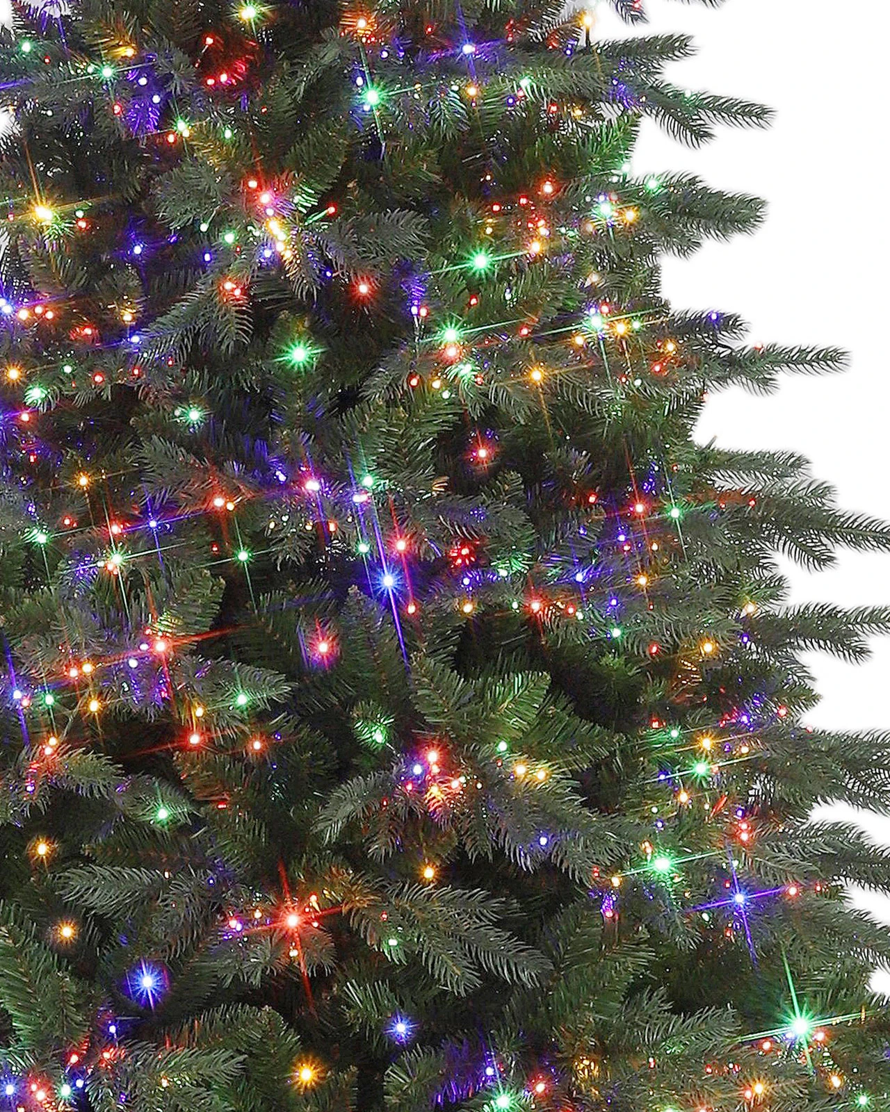 Pre-Lit Green Spruce Tree w/ Power Pole
