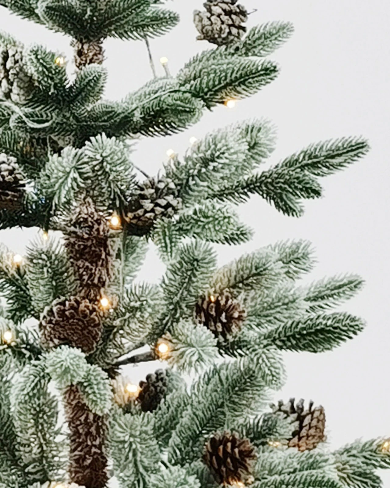 Pre-Lit Flocked Alpine Tree