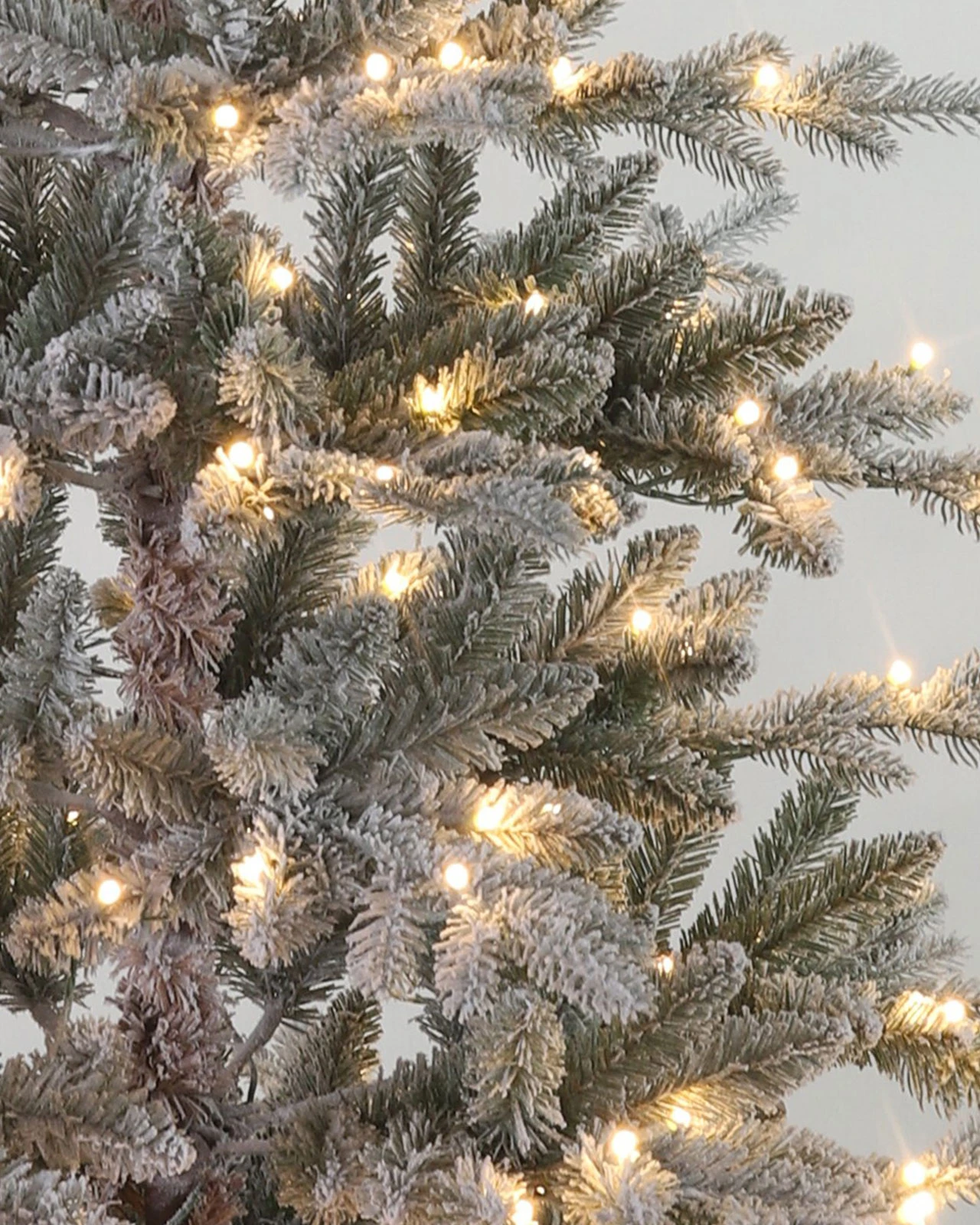 Pre-Lit Flocked Alpine Tree