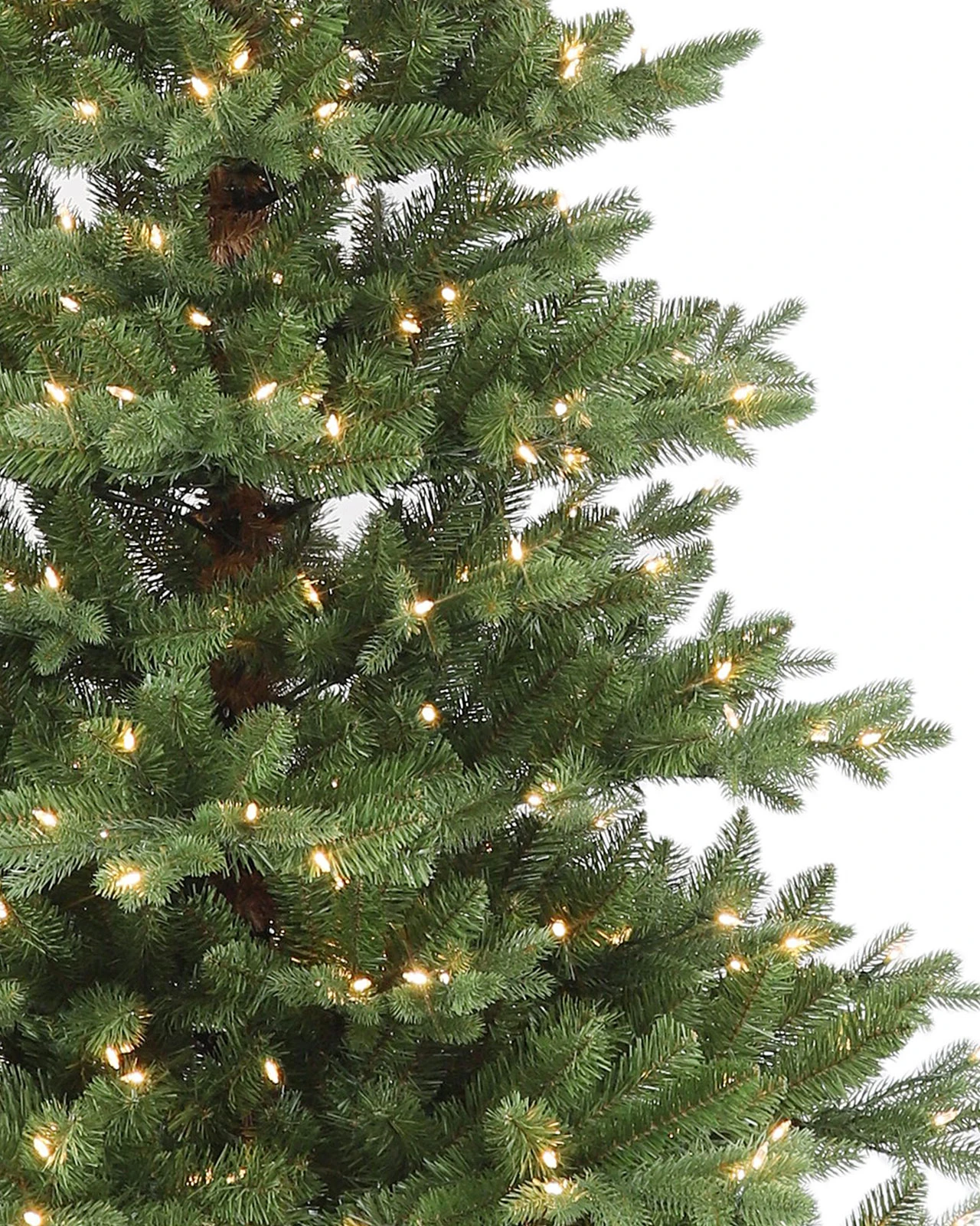 Pre-Lit Green Fir Tree w/ Power Pole