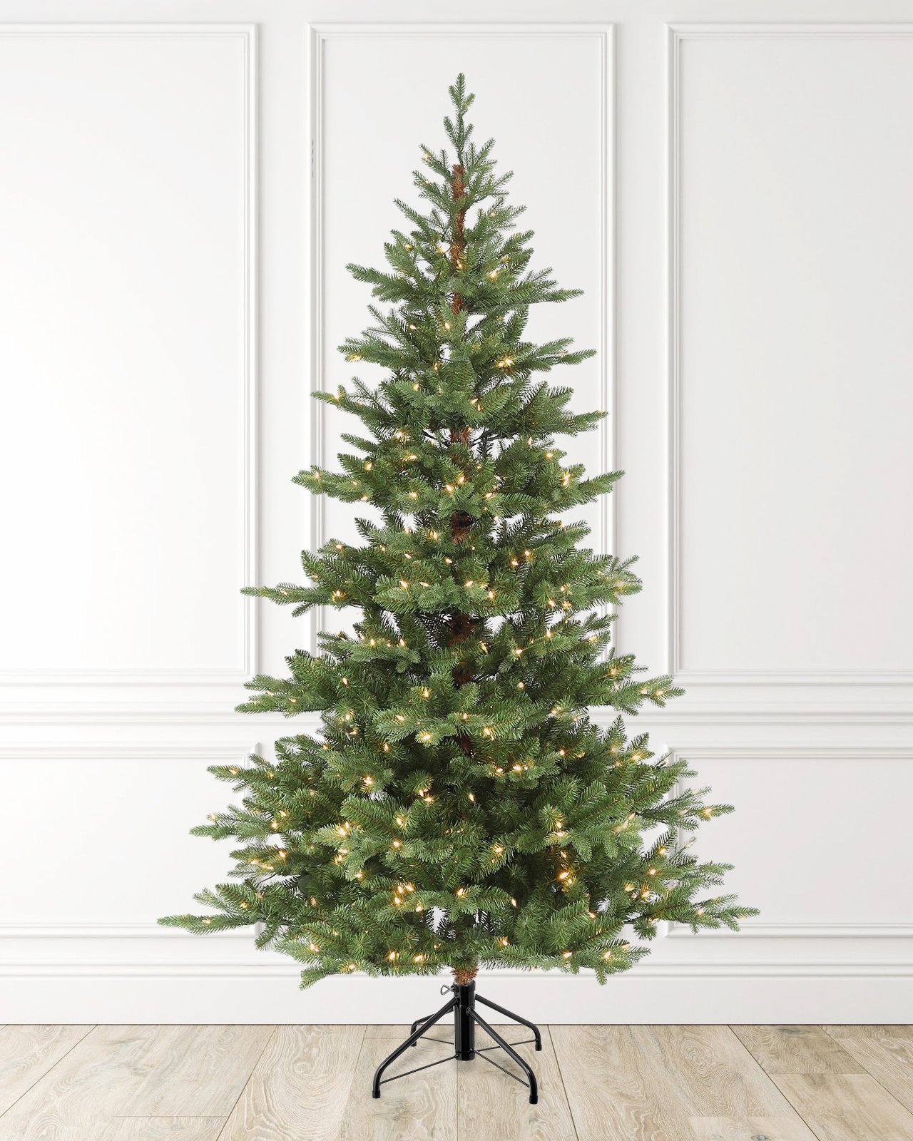 Pre-Lit Green Fir Tree w/ Power Pole