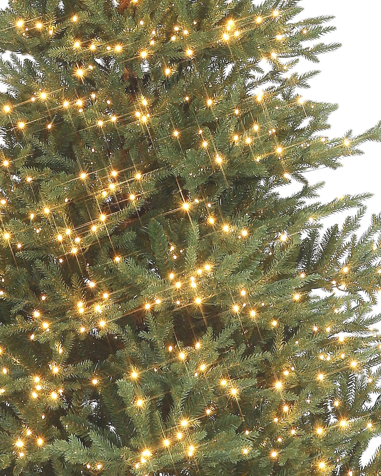 Pre-Lit Green Fir Tree w/ Power Pole