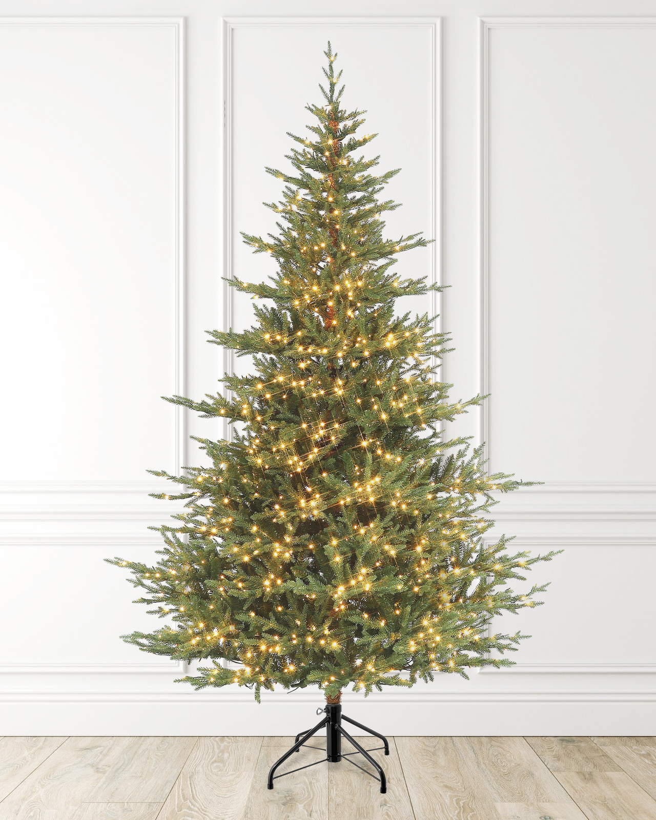 Pre-Lit Green Fir Tree w/ Power Pole