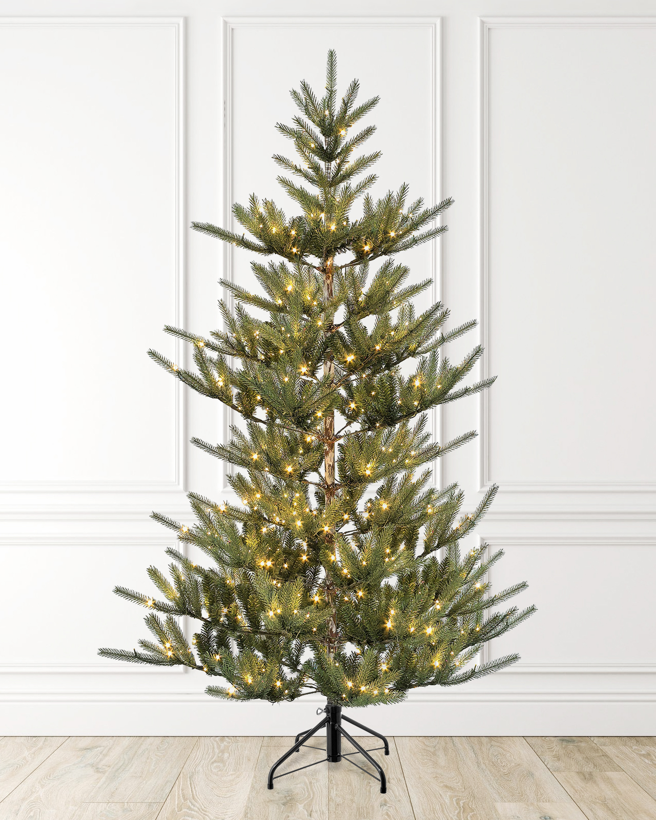 Pre-Lit Green Fir Tree w/ Power Pole