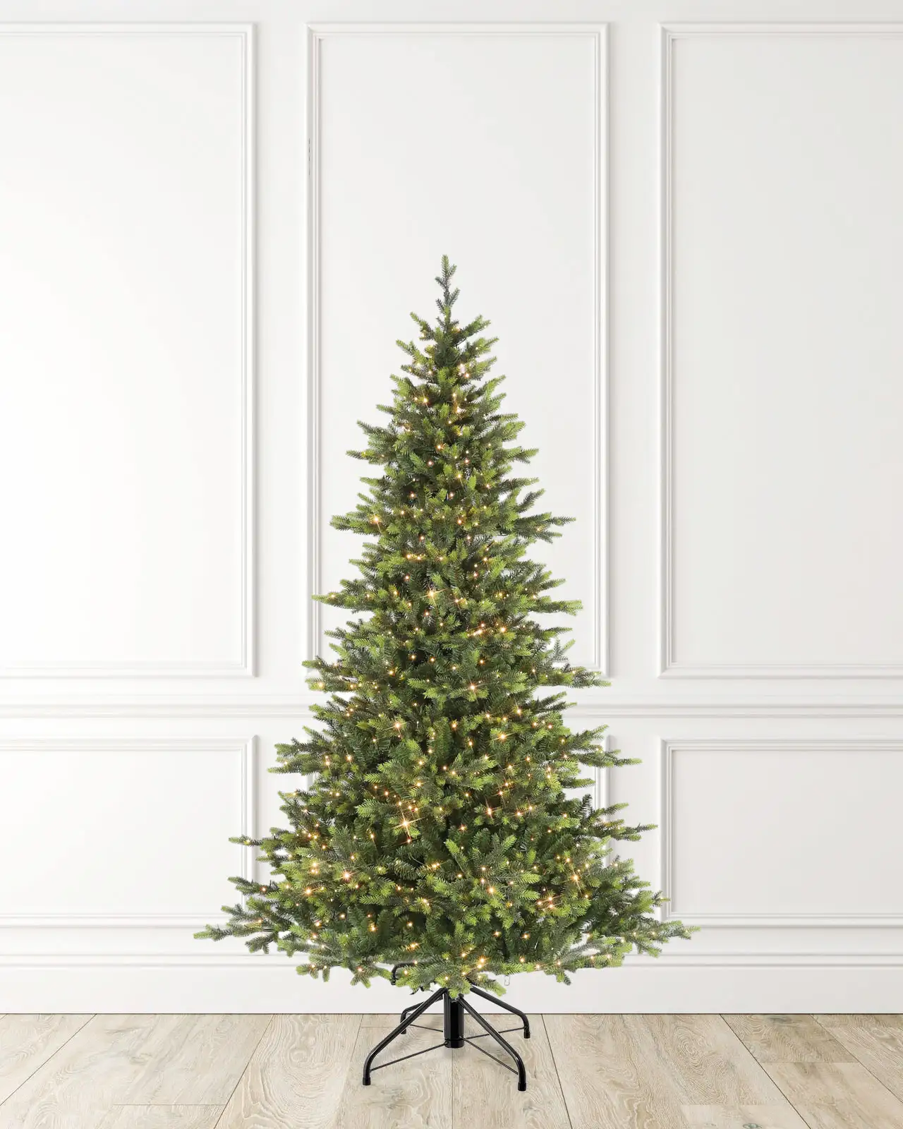 Pre-Lit Green Fir Tree w/ Power Pole