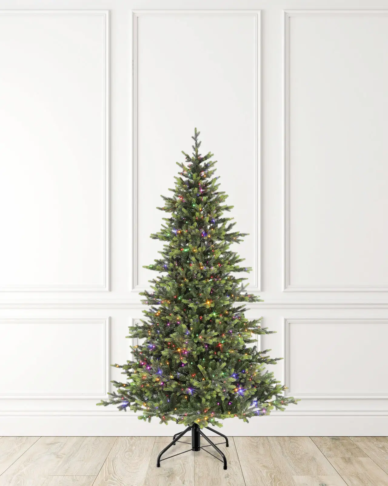 Pre-Lit Green Fir Tree w/ Power Pole