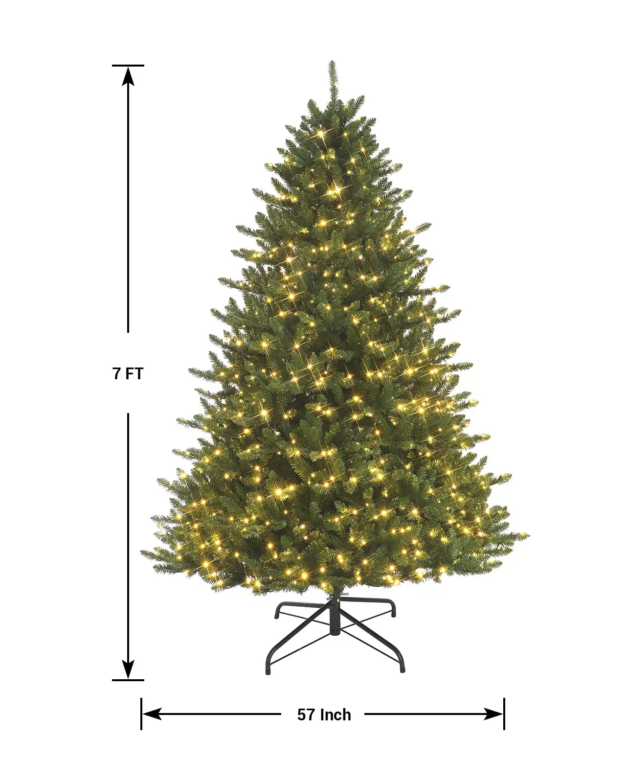 Pre-Lit Green Spruce Power Pole Tree