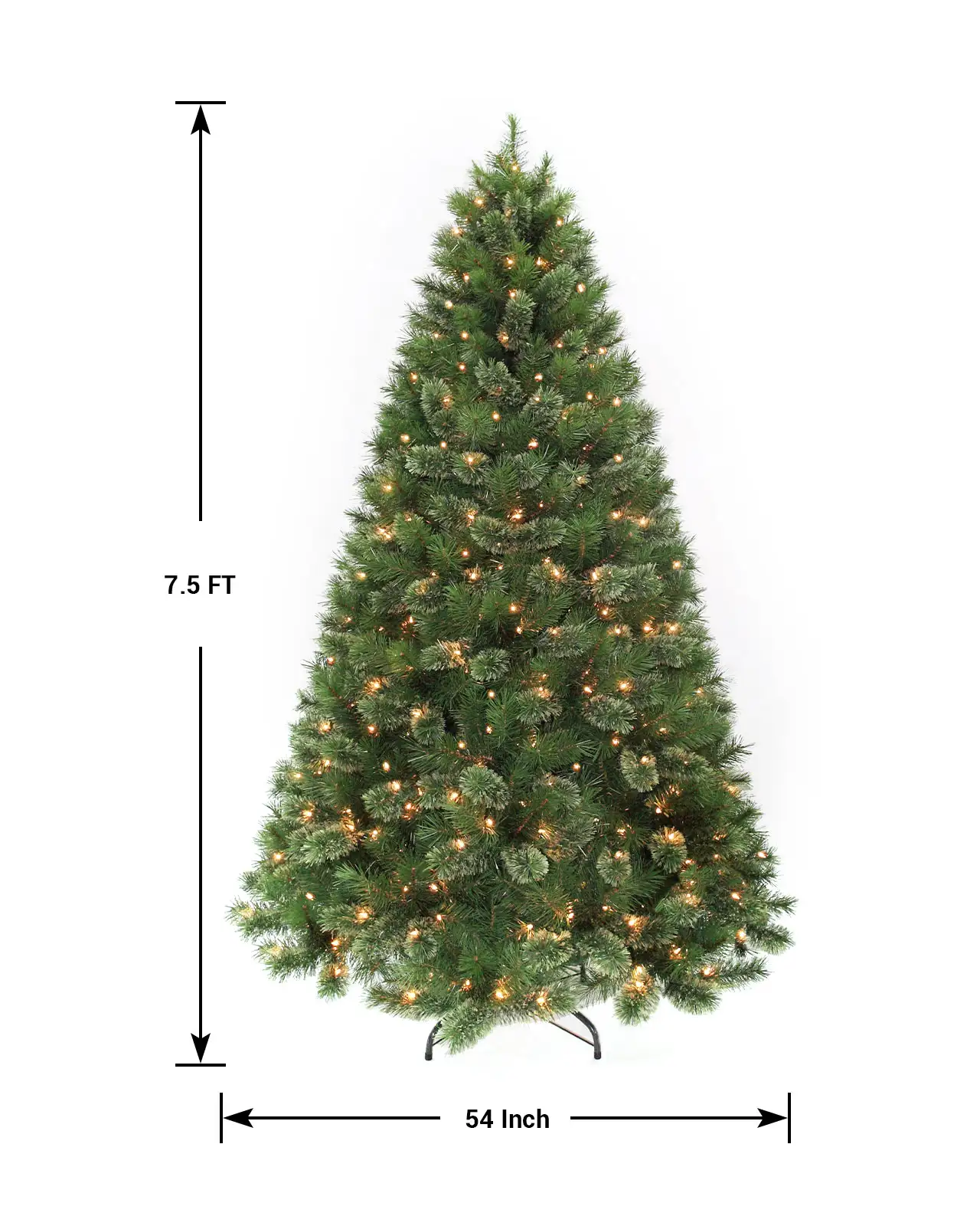 Pre-Lit Green Pine Tree