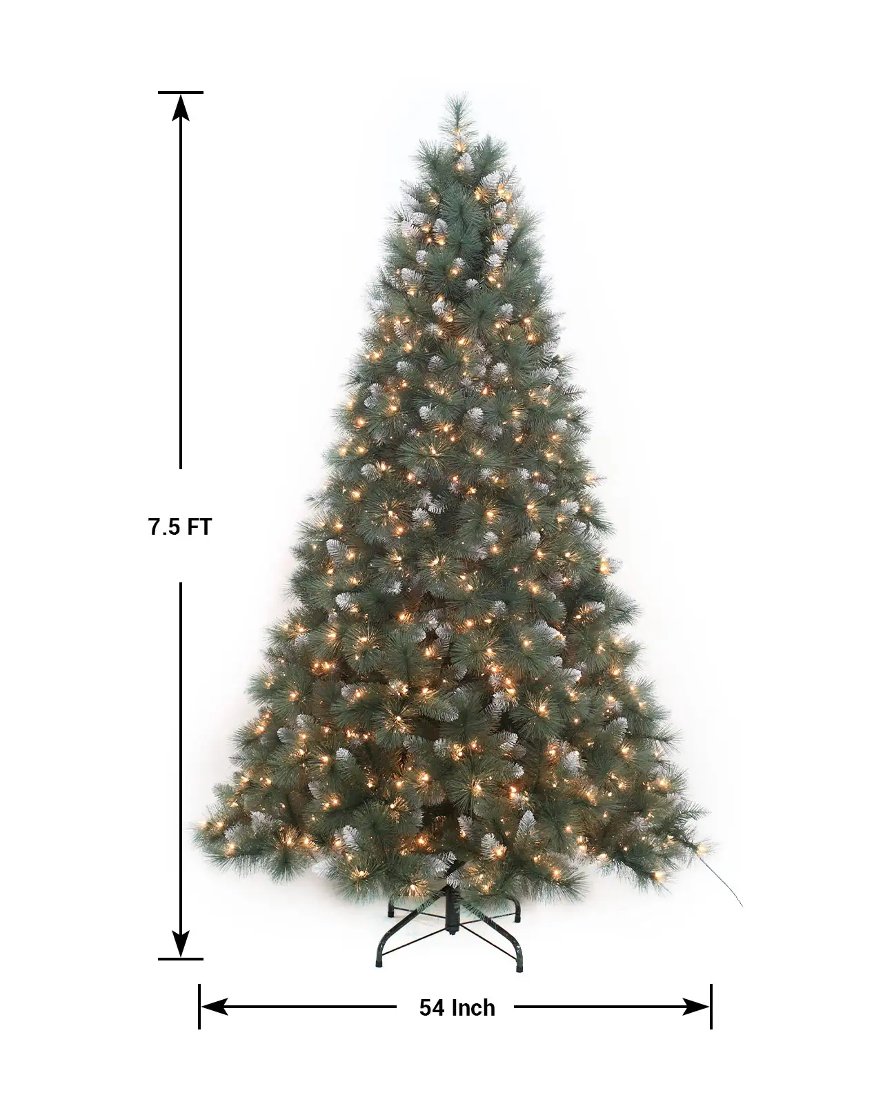 Pre-Lit Frosted Pine Tree