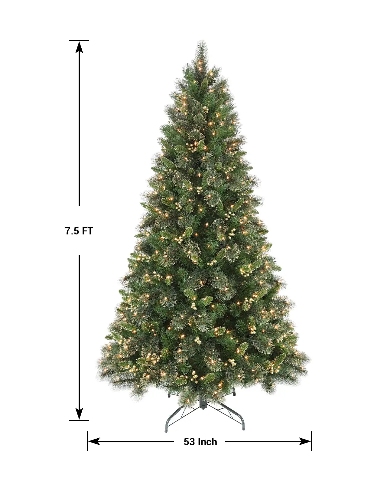 Pre-Lit Green Pine Tree